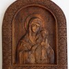 30 лв. Икона с дърворезба на Дева Мария с Младенеца
