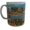 Сувенирна керамична чаша със забележителности от България