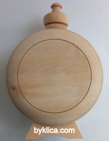 Бъклица на бяла заготовка 1 литър пластмаса