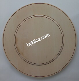 Чиния на бяла заготовка 22 см