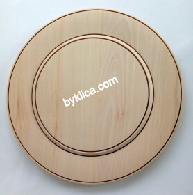 Чиния на бяла заготовка за декупаж 18 см