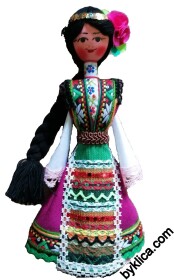 21.00 лв. Сувенир от България Дървена кукла с фолклорна носия