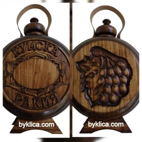 Бъклица за кумска ракия стъклен контейнер 1 литър