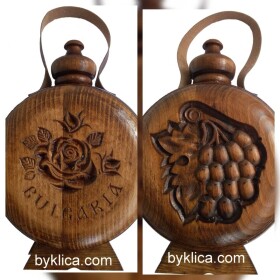 Бъклица 1 литър метален контейнер с роза