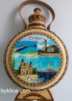 Бъклица с пирография БУРГАС