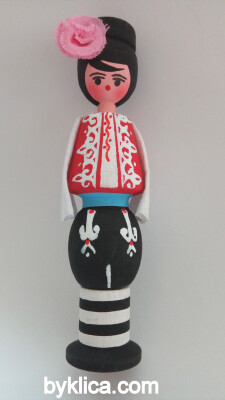 Сувенир Кукла момче с фиолка