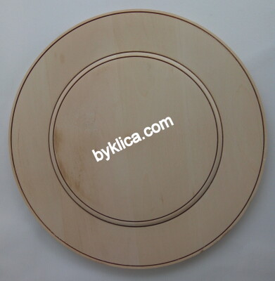 Чиния на бяла заготовка 30см