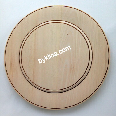 Чиния на бяла заготовка за декупаж 18 см