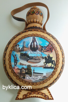 Бъклица ПЛОВДИВ с пирография 600 мл.