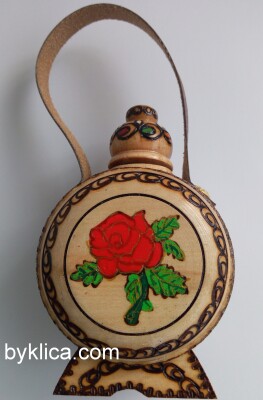 Бъклица сувенир с Българска роза