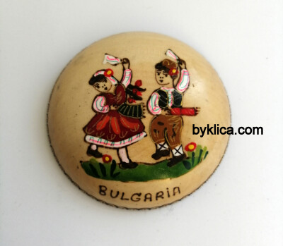 Кутия за бижута Гъбка Момиче и момче играещи Ръченица