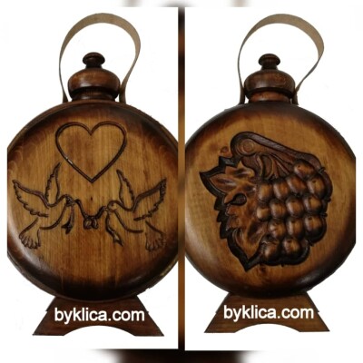 Бъклица със стъклена вътрешност за Сватба