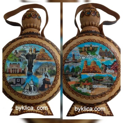 Бъклица с пирография София 600 мл.