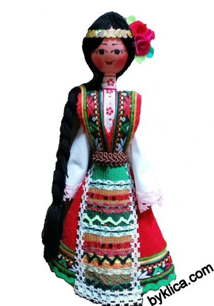 21.00 лв. Сувенир от България Дървена кукла в народна носия